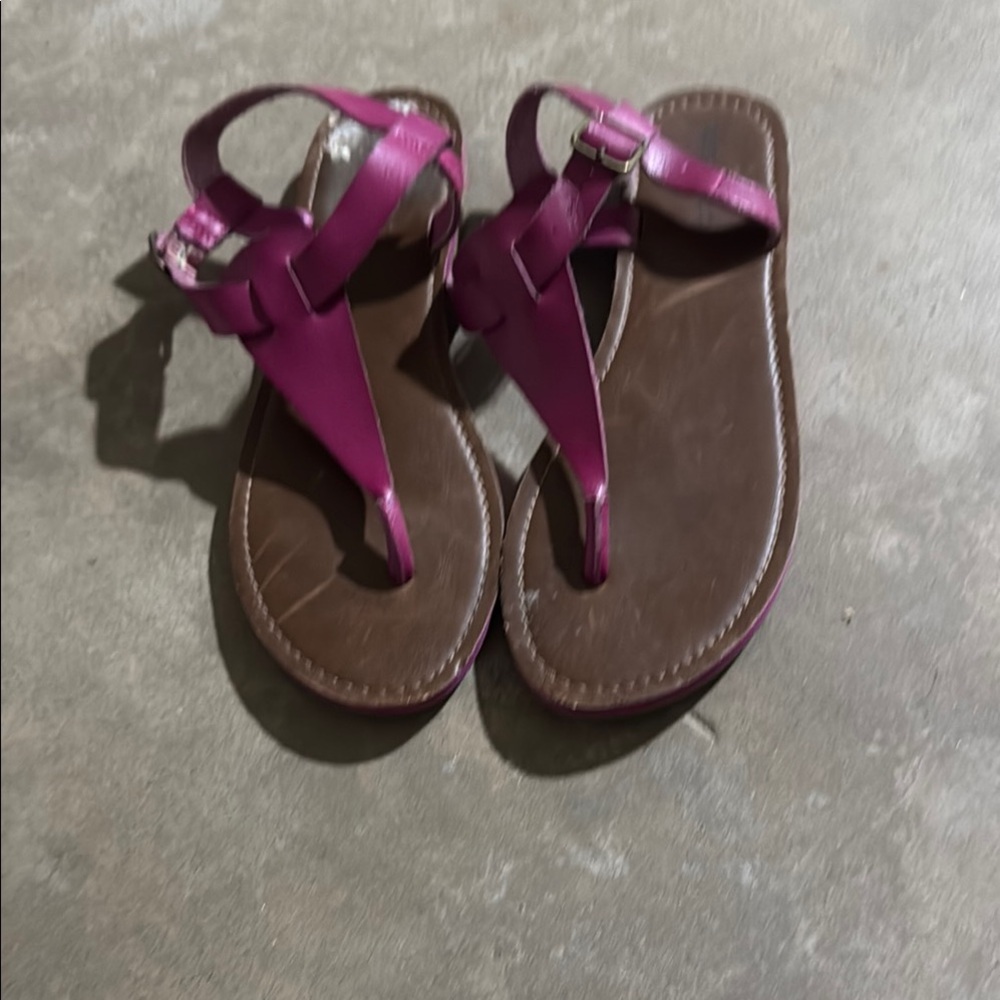 Mossimo Supply Co Pink and Brown Sandles